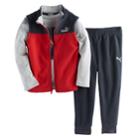 Toddler Boy Puma 3-pc. Vest, Graphic Tee & Pants Set, Size: 4t, Grey