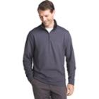 Men's Van Heusen Flex Stretch Classic-fit Twill Quarter-zip Pullover, Size: Xxl, Grey