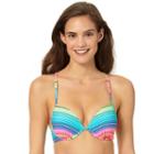 In Mocean Rainbow Throw Push Up Bikini Top, Size: Small, Ovrfl Oth