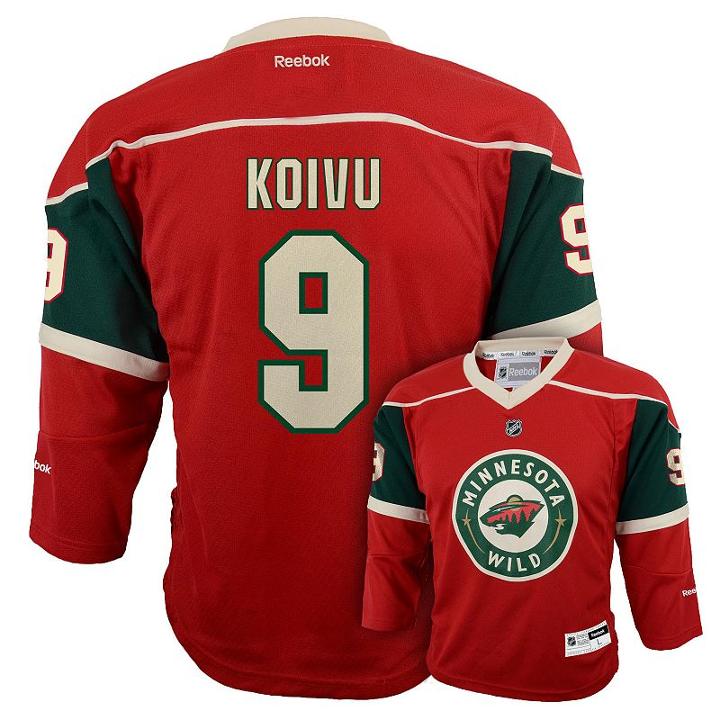 Reebok, Boys 8-20 Minnesota Wild Mikko Koivu Jersey, Boy's, Size: L-xl, Red
