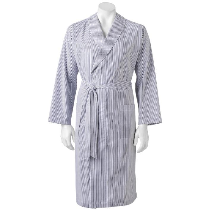 Men's Croft & Barrow&reg; True Comfort Stretch Robe, Size: S/m, Dark Blue
