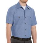 Men's Red Kap Classic-fit Striped Button-down Work Shirt, Size: Xxl, Multicolor, Durable