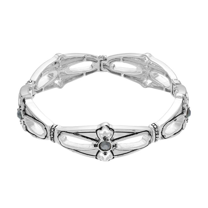 Napier Geometric Stretch Bracelet, Women's, Silver