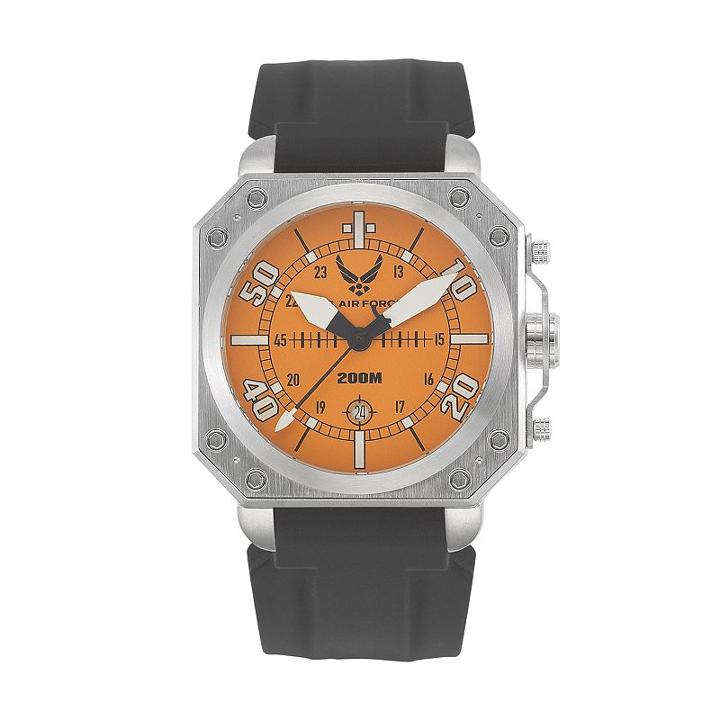 Wrist Armor Men's Military United States Air Force Watch, Black