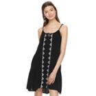 Juniors' Mudd&reg; Tie-front Tiered Dress, Girl's, Size: Small, Black