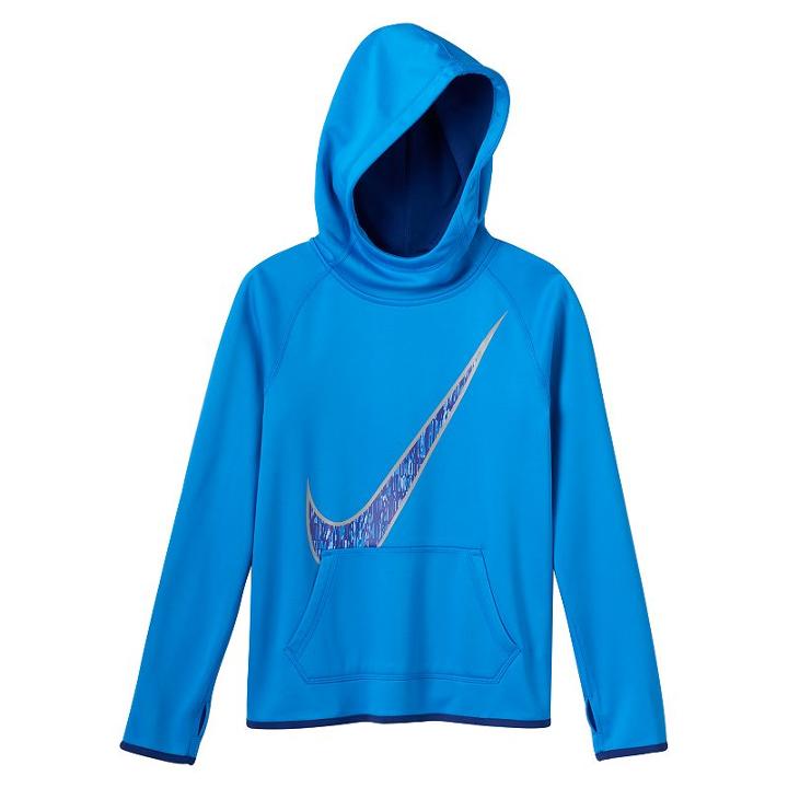Girls 7-16 Nike Dri-fit Therma Hoodie, Girl's, Size: Small, Brt Blue