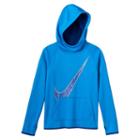 Girls 7-16 Nike Dri-fit Therma Hoodie, Girl's, Size: Small, Brt Blue