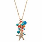 Sea Life Charm Beaded Y Necklace, Women's, Multicolor