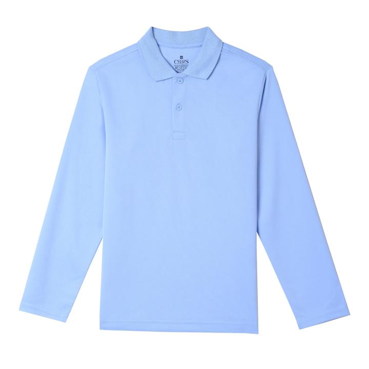 Boys 8-20 Chaps Performance Polo, Size: 8, Light Blue