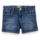 Girls 4-12 Oshkosh B'gosh&reg; Eyelet Trim Jean Shorts, Size: 5, Blue