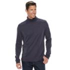 Men's Croft & Barrow&reg; Classic-fit Easy-care Interlock Turtleneck, Size: Small, Drk Purple