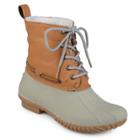 Journee Collection Matilda Girls' Water Resistant Winter Duck Boots, Size: 3, Grey
