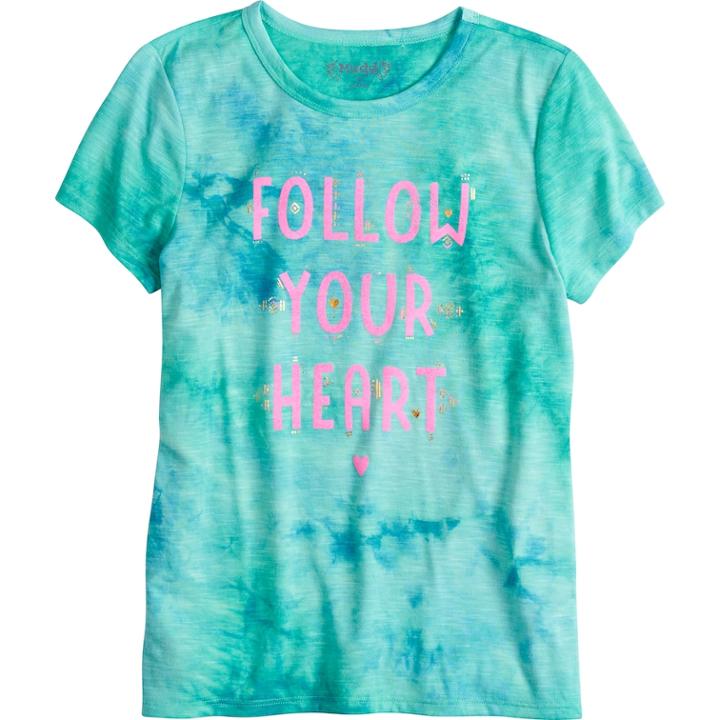 Girls 7-16 & Plus Size Mudd&reg; Graphic Tee, Size: 14, Dark Blue