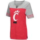 Women's Campus Heritage Cincinnati Bearcats On The Break Tee, Size: Medium, Med Red