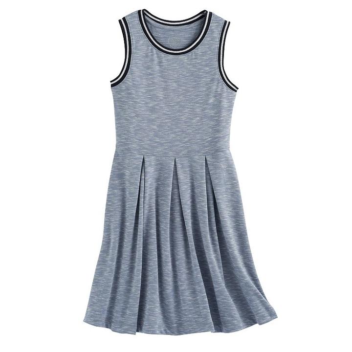 Girls 7-16 So&reg; Sporty Skater Dress, Size: M/10, Med Grey