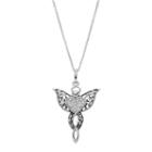 Sentimental Expressions Sterling Silver Cubic Zirconia Angel Of Blessing Necklace, Women's, Size: 18, White