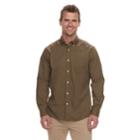Men's Sonoma Goods For Life&trade; Modern-fit Long Sleeve Solid Poplin Button-down Shirt, Size: Xl, Med Brown