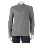Big & Tall Croft & Barrow&reg; Classic-fit Solid Mockneck Tee, Men's, Size: L Tall, Grey