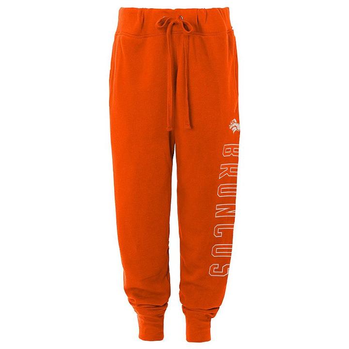 Women's Denver Broncos Boyfriend Jogger Pants, Size: Small, Orange