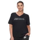 Plus Size Women's Nike Just Do It Tee, Size: 2xl, Grey (charcoal)