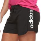 Women's Adidas Essential Linear Shorts, Size: Large, Black