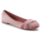 So&reg; Can't Even Women's Velvet Ballet Flats, Size: Medium (5), Pink Other