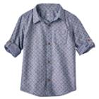 Boys 4-7x Sonoma Goods For Life&trade; Chambray Diamond Shirt, Boy's, Size: 7, Light Blue