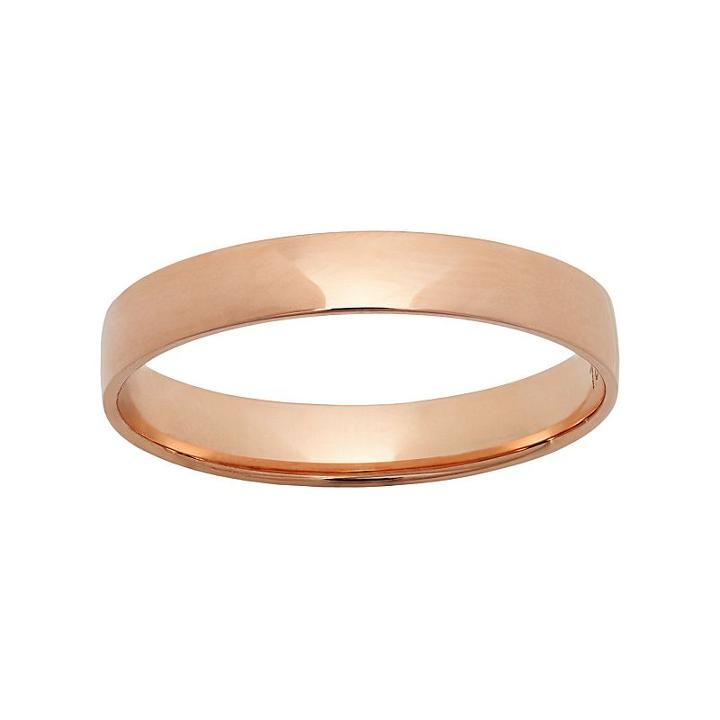 10k Rose Gold Wedding Ring, Women's, Size: 8.50, Pink