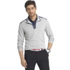 Men's Izod Chip Shot Regular-fit Quarter-zip Pullover, Size: Small, Light Grey