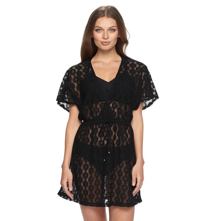 Women's Apt. 9&reg; Crochet Surplice Cover-up, Size: Xxl, Oxford