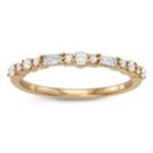 Simply Vera Vera Wang 14k Gold 1/3 Carat T.w. Diamond Anniversary Ring, Women's, Size: 7, White