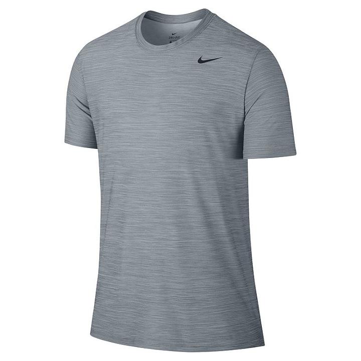 Men's Nike Breathe Tee, Size: Medium, Silver