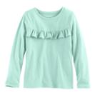 Girls 4-10 Jumping Beans&reg; Ruffle Yoke Tee, Size: 6x, Turquoise/blue (turq/aqua)