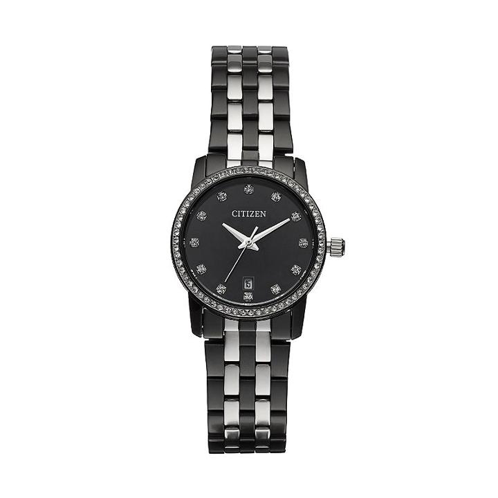 Citizen Women's Crystal Two Tone Stainless Steel Watch - Eu6037-57e, Multicolor