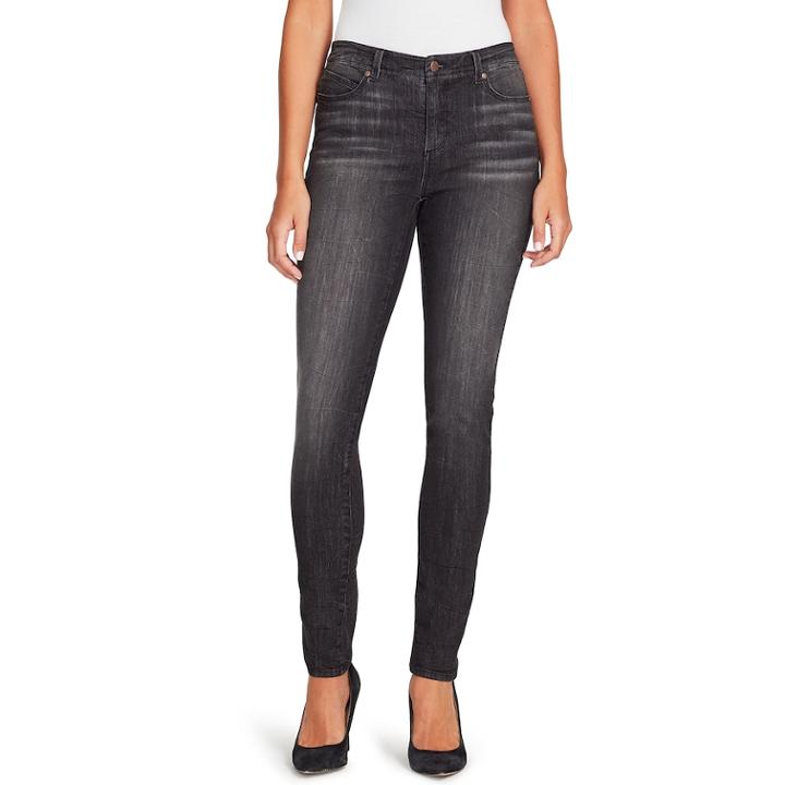 Women's Bandolino Lisbeth Curvy Fit Midrise Skinny Jeans, Size: 6, Oxford