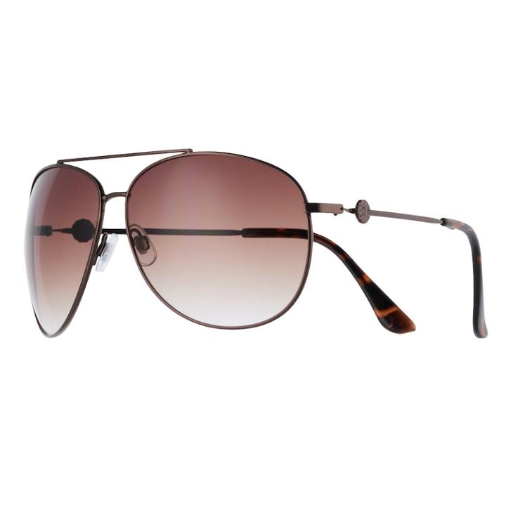 Lc Lauren Conrad Carmel 2 66mm Oversized Aviator Sunglasses, Red/coppr (rust/coppr)