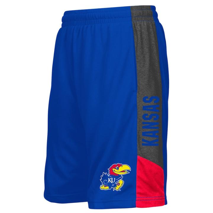 Boys 8-20 Colosseum Kansas Jayhawks Shorts, Size: Xl 18-20, Dark Blue