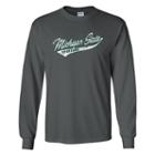 Men's Michigan State Spartans Mcfly Long-sleeve Tee, Size: Large, Grey (charcoal)