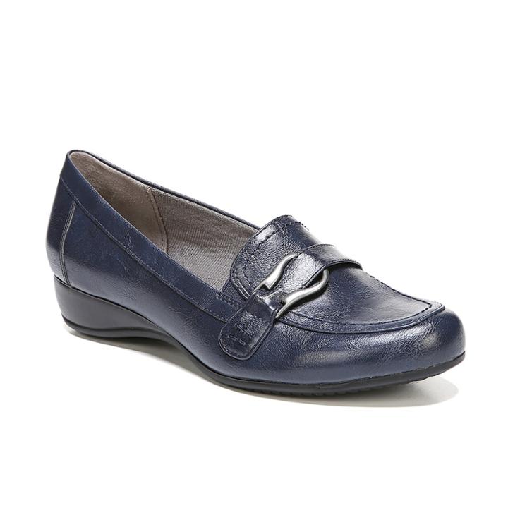Lifestride Declare Women's Wedge Loafers, Size: Medium (9.5), Blue