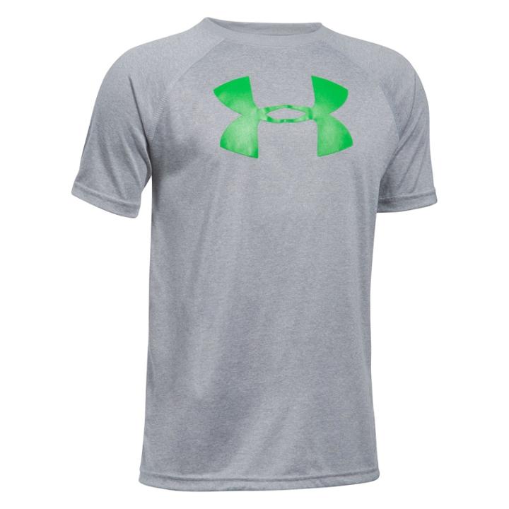 Boys 8-20 Under Armour Tech Logo Tee, Size: Xl, Grey