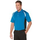 Men's Grand Slam Regular-fit Colorblock Performance Golf Polo, Size: Medium, Ovrfl Oth