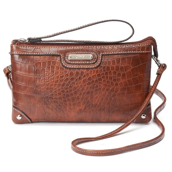 Chaps Dalia Convertible Wristlet, Women's, Dark Brown