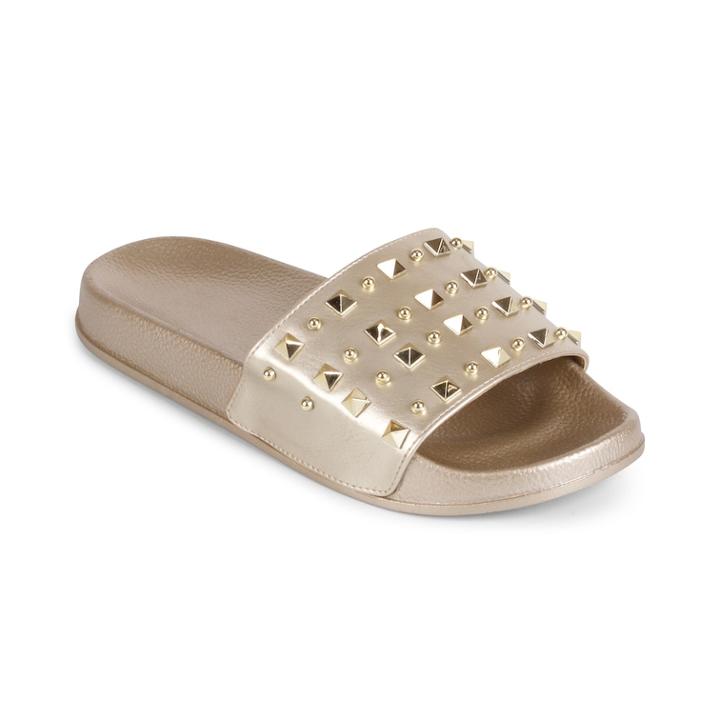 Wanted Stream Women's Slide Sandals, Size: 7, Gold