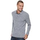 Men's Marc Anthony Slim-fit Sweater Slubbed Polo, Size: Xl, Blue