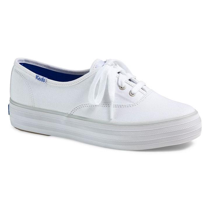 Keds Triple Solids Women's Ortholite Sneakers, Size: 8, White