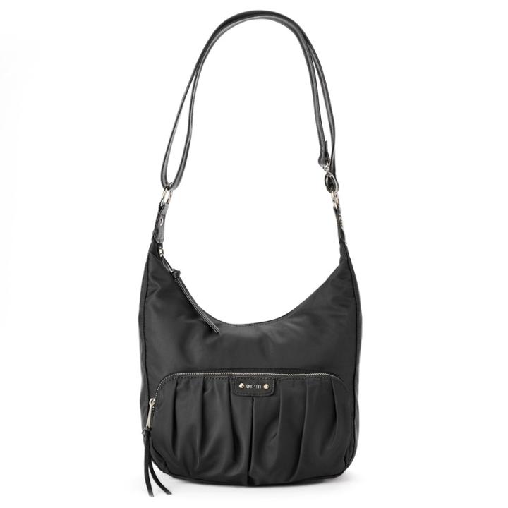 Utiliti Pleated Pocket Convertible Hobo, Women's, Black