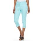 Women's Gloria Vanderbilt Amanda Capri Jeans, Size: 12, Turquoise/blue (turq/aqua)