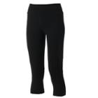 Women's Tek Gear&reg; Core Essentials Shape Capri Yoga Leggings, Size: Xl, Black