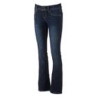 Juniors' Hydraulic Studded Bootcut Jeans, Girl's, Size: 0 Ave/reg, Blue
