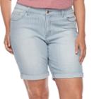 Plus Size Lee Gunnison Bermuda Jean Shorts, Women's, Size: 18 - Regular, Blue